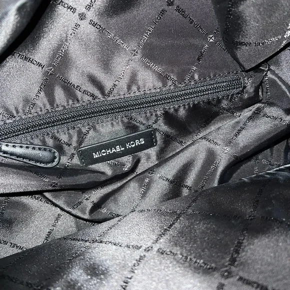 Michael Kors Pebbled Black Backpack